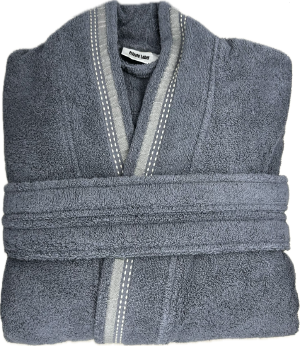 430GSM Terry Kimono, Blue Bathrobe 100% Turkish Cotton