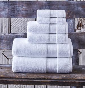Dobby Weave White Terry Towel Super Absorbent, 750 GSM