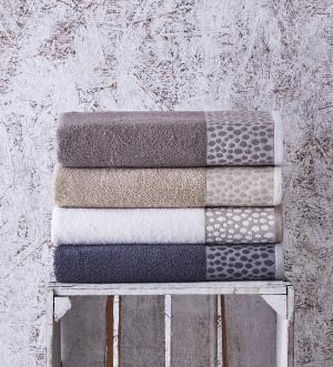 Jacquard Weave Colored Decorative Terry Towel Set 440 GSM