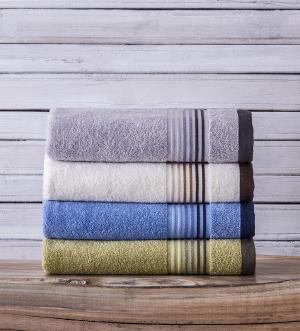 Dobby Weaving Colored Bath Towel, 450 GSM
