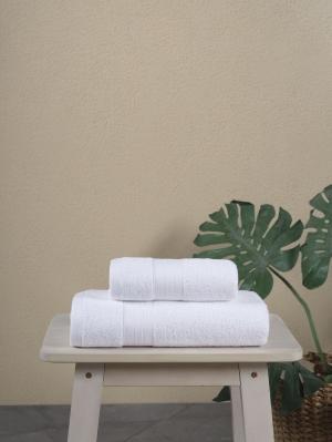 White Bath Towel Set 2 pieces, 100% Turkish Cotton