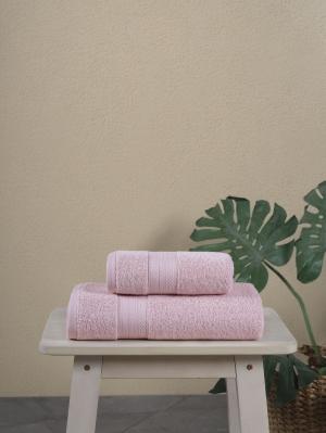 Pink Bath Towel Set 2 pieces, 100% Turkish Cotton