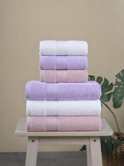 Full Bath Towel Set 6 pieces 100 Turkish Cotton Ella Hotel Home Textile